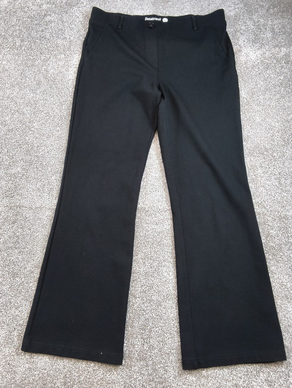 Betabrand Black Bootcut Classic Dress Pant Yoga Pants Size XL